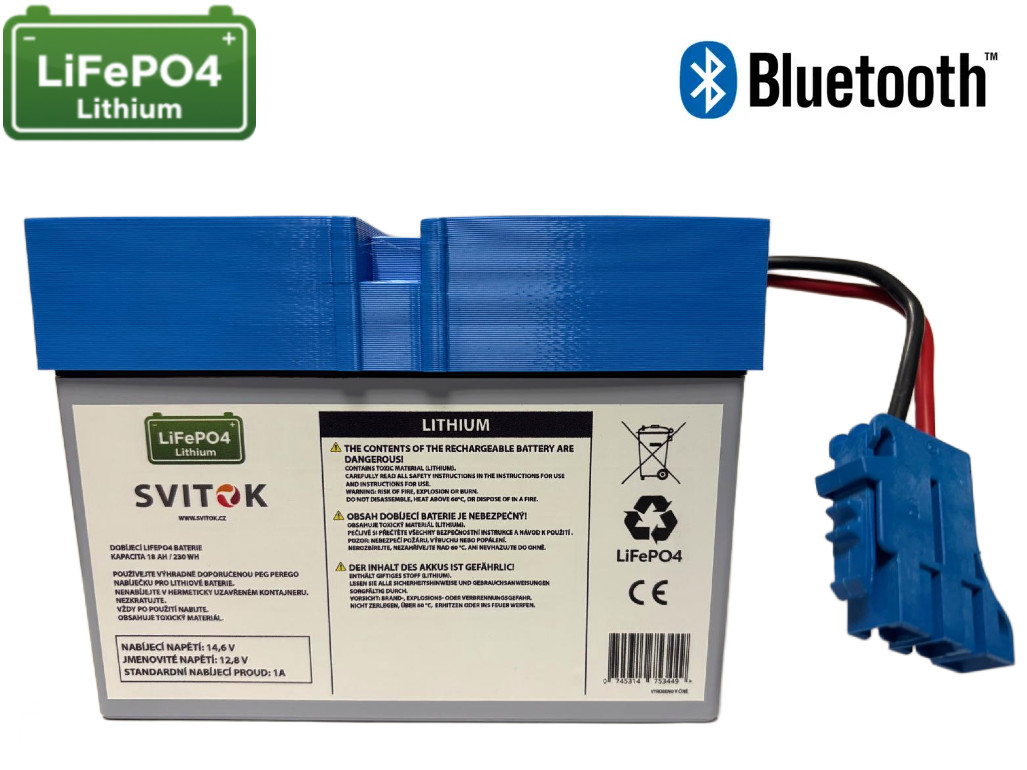 Baterie LiFePO4 12,8V/18Ah/230Wh